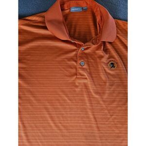 Seminole Golf Club Polo Shirt Men XL Orange Ashworth Polo Multiple Small Flaws‎